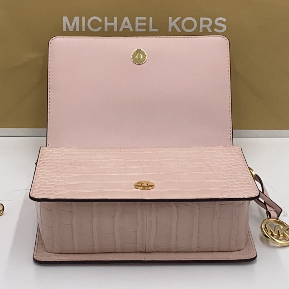 MICHAEL KORS MERCER SM CLUTCH XBODY POWDER BLUSH - Picture 9 of 16